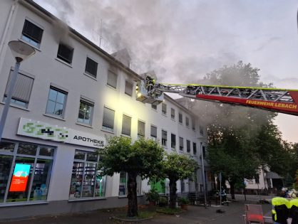 Brand in einem Wohn- und Geschäftshaus in Lebach