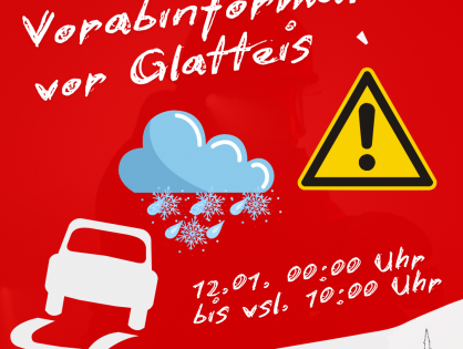 Vorabinformation vor Glatteis
