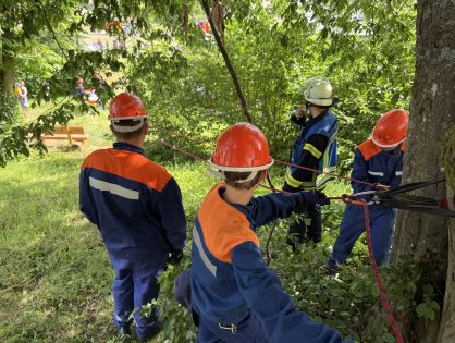 Gemeinschaftsübung der Kinder- und Jugendfeuerwehr der Stadt Lebach begeistert in Gresaubach
